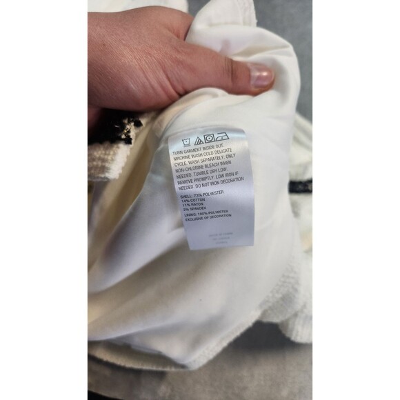 G by Giuliana Women's Large Cream Knit Tweed Cropped Blazer NWOT - Picture 3 of 8